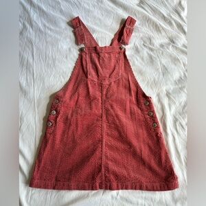 Corduroy Mauve Overall Dress Size Medium